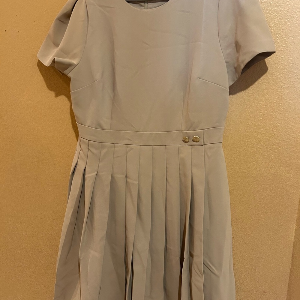 Ann Taylor Cream Midi Dress